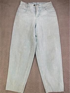 Sync Women vtg Jeans SZ 8 Baby blue Powdered Blue vtg cotton